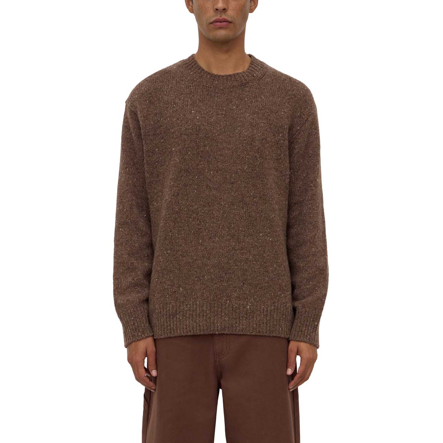 Assembly Label Lief Wool Blend Knit Mid Brown Marle